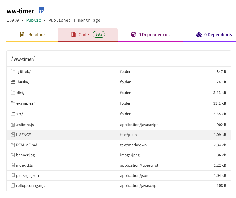 파일 목록에 떡하니 존재하는 examples 폴더